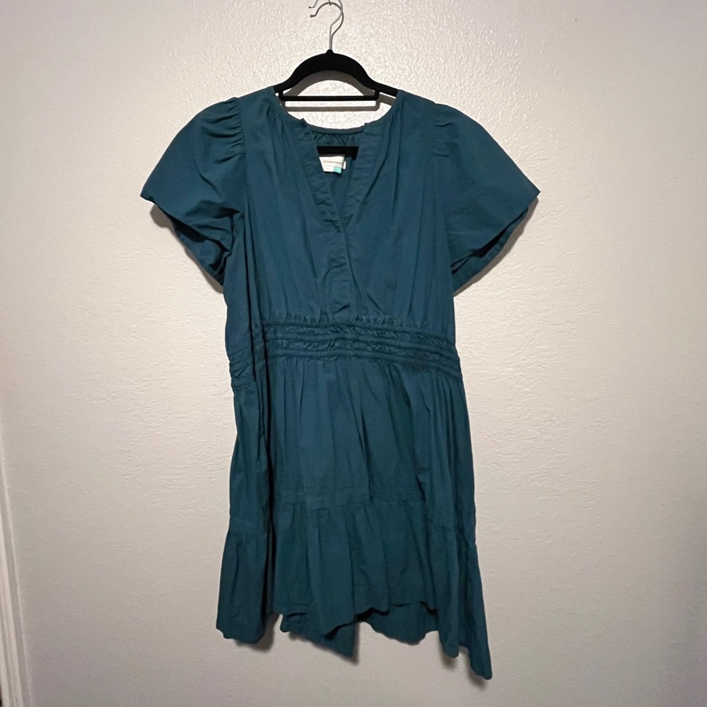 anthropologie green Somerset mini dress